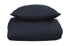 Sengetøj til dobbeltdyne - 200x220 cm - Mørkeblåt sengetøj - Ekstra blødt sengesæt i 100% Egyptisk bomuld - By Borg