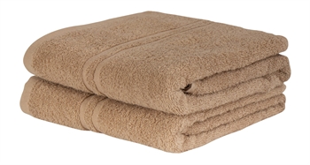 Billede af Håndklæde - 50x90 cm - Natur - 100% Bomuld - Blød kvalitet med god sugeevne