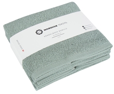 Håndklæder - 2 stk. 50x100 cm - Støvet grøn - 100% Bomuld - Håndklædepakke fra Nordisk tekstil