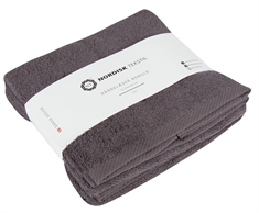 Håndklæder - 2 stk. 50x100 cm - Mørkegrå - 100% Bomuld - Håndklædepakke fra Nordisk tekstil