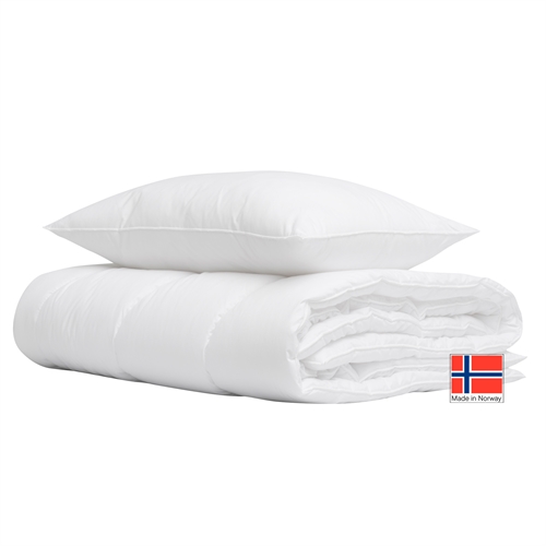 Dyne-pude sæt - 140x220 cm - Allergivenlig og praktisk sommer fiberdyne og pude - Komplett fra Høie Of Scandinavia