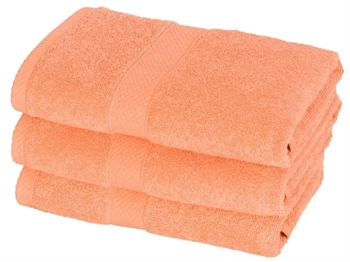 Billede af Håndklæder - 50x100 cm - Diamant - Orange - 100% Bomuld - Bløde håndklæder fra Egeria