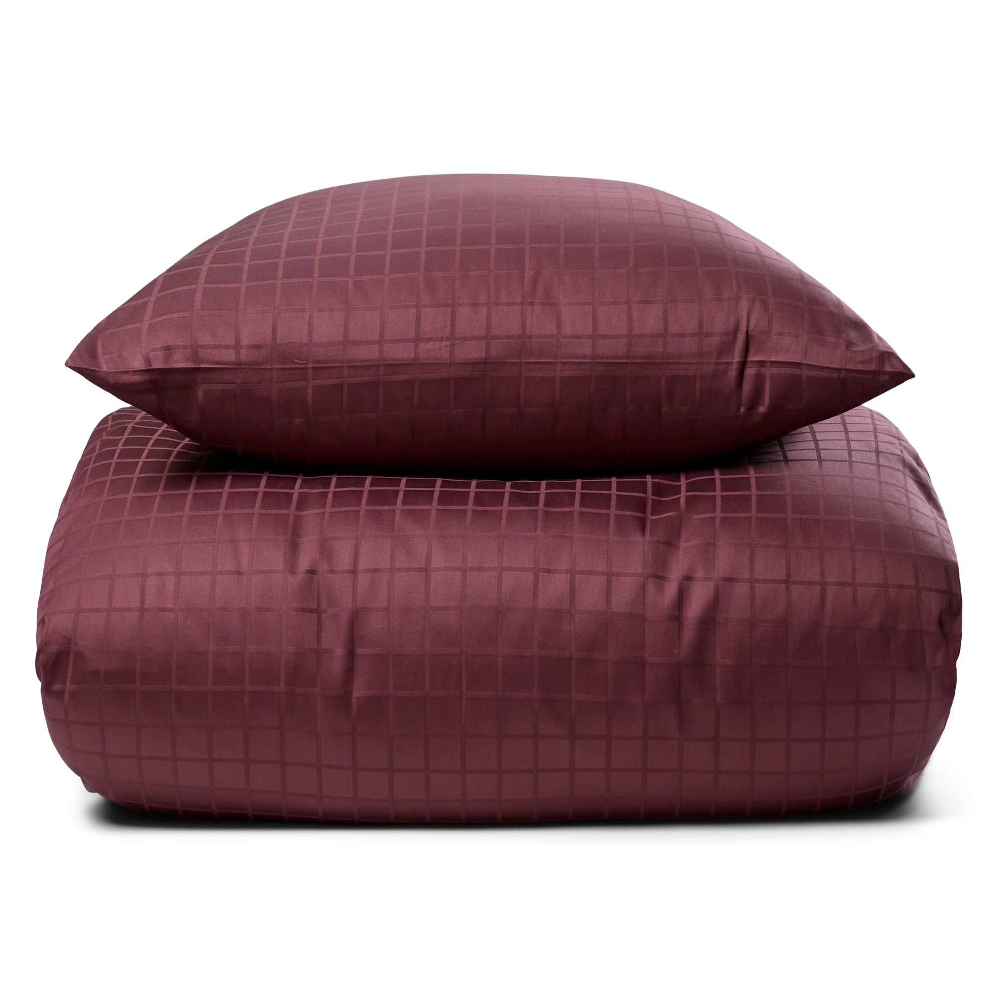 Økologisk sengetøj - GOTS certificeret sengelinned - Blomme sengesæt i 100% bomuldssatin fra By Borg