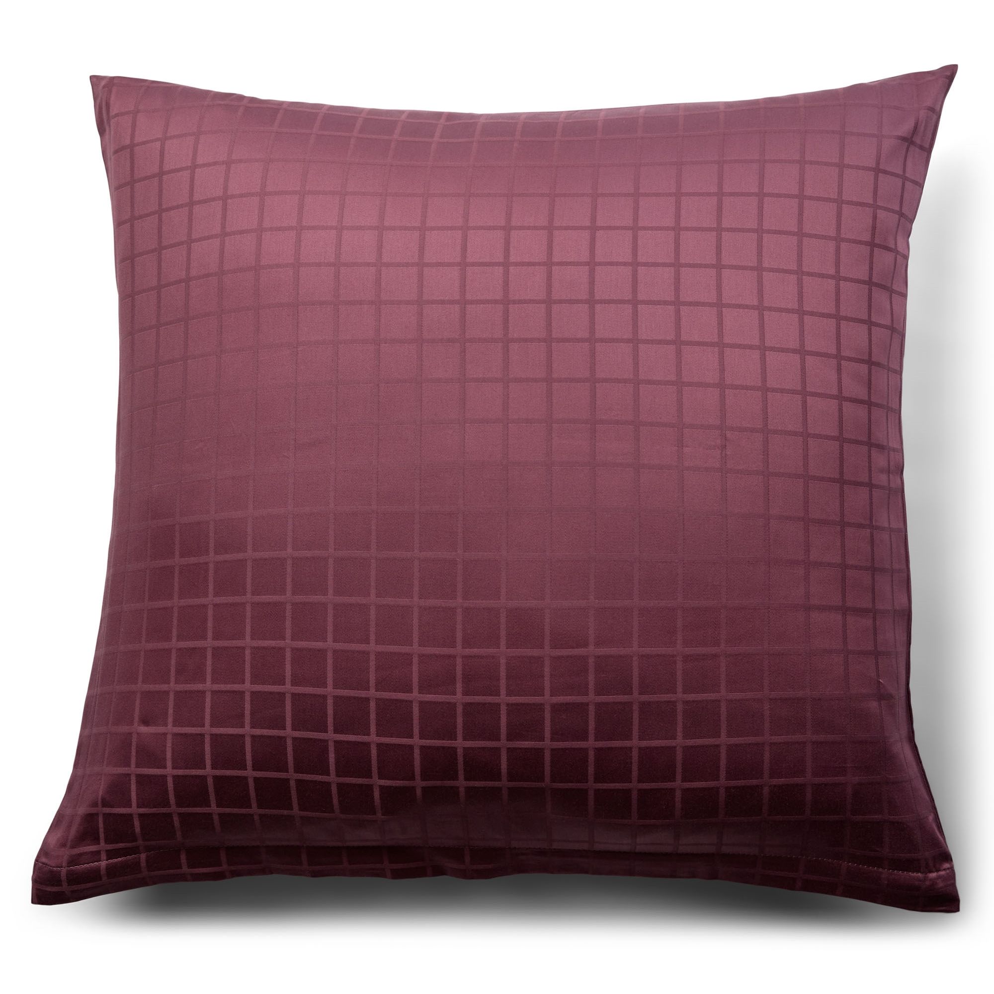 Pudebetræk 60x63 cm - 100% økologisk bomuldssatin - Blomme hovedpudebetræk - GOTS certificeret - By Borg billede