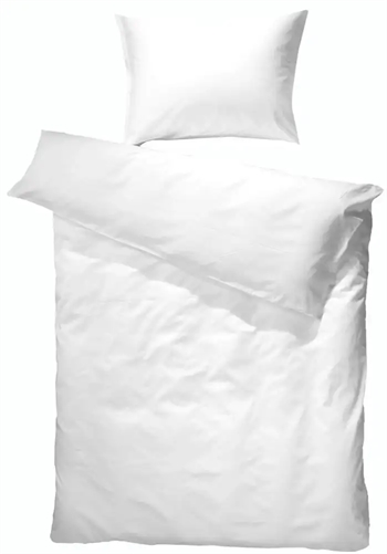 Billede af Junior sengetøj 100x140 cm - Hvid sengesæt i hør - 50% Hør og 50% Bomuld - Borås Cotton hos Shopdyner.dk