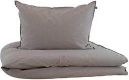 Borås sengetøj - 150x210 cm - Loui Sand/Beige - 100% chambray vævet bomuld - Borås Cotton