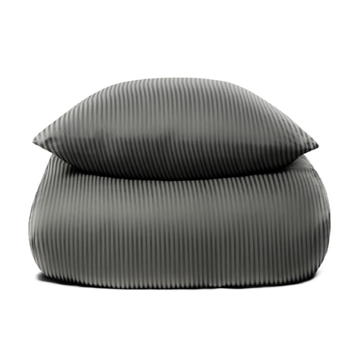 Sengetøj i 100% Egyptisk bomuld - 140x200 cm - Lysegråt sengetøj - Ekstra blødt sengesæt fra By Borg