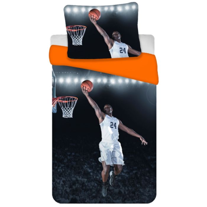 Børnesengetøj - 140x200 cm - Basket sengetøj - Sengesæt i 100% bomuld