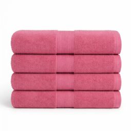 Bomulds håndklæde - 100% bomuld - Rosa