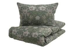 Borås sengetøj - 140x200 cm - Nova green - Sengesæt i 100% bomuldssatin - Borås Cotton sengelinned