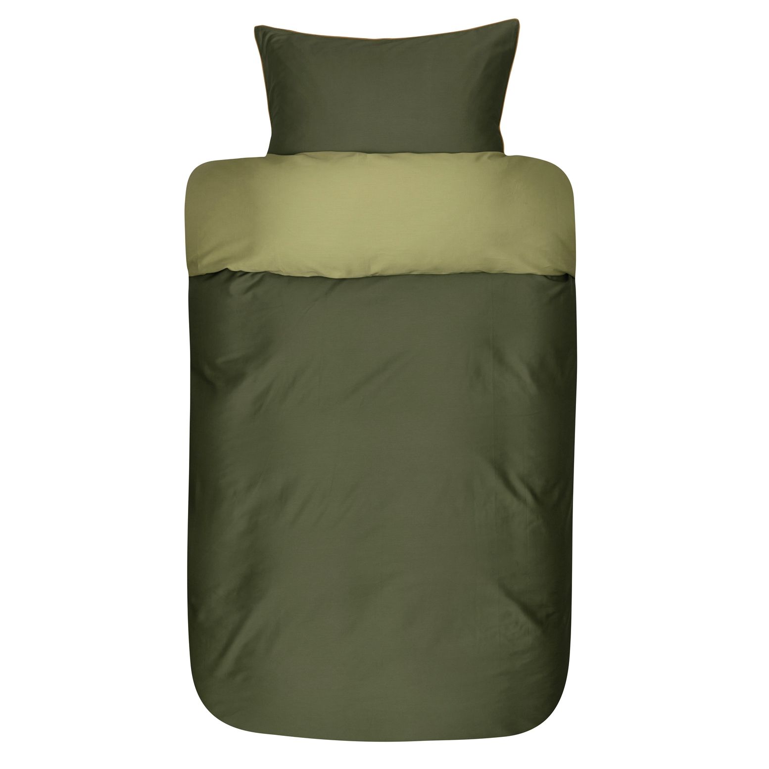 Høie sengetøj - 100% blødt bomuldssatin - Grønt Oslo sengesæt fra Høie of Scandinavia