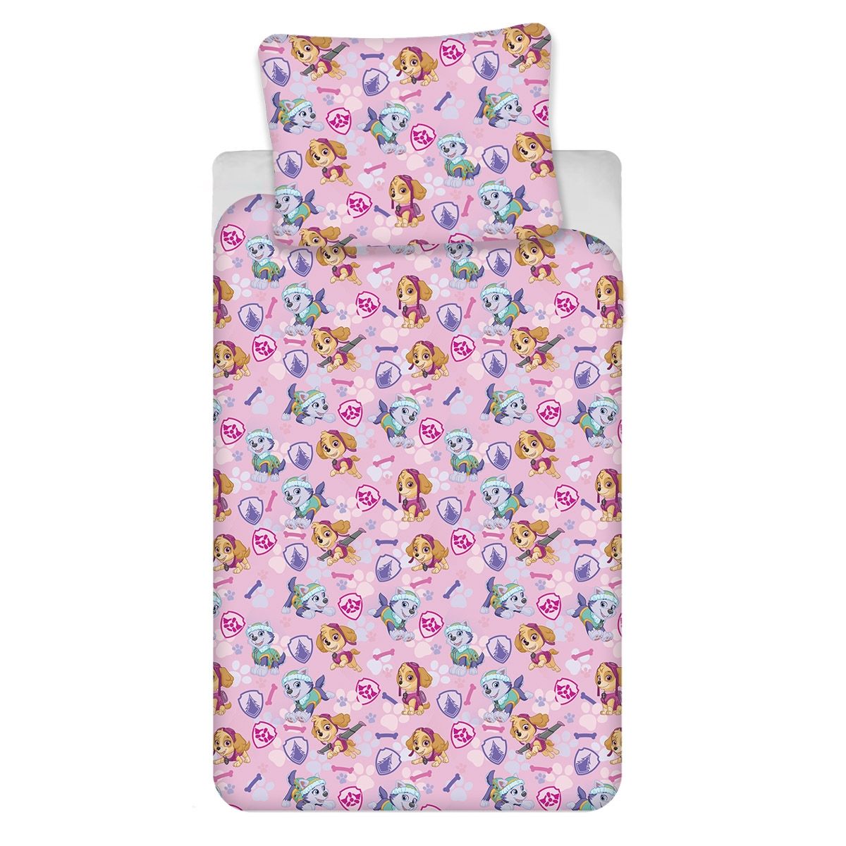 Paw Patrol sengetøj - Sengesæt i 100% bomuld - Skye & Everest
