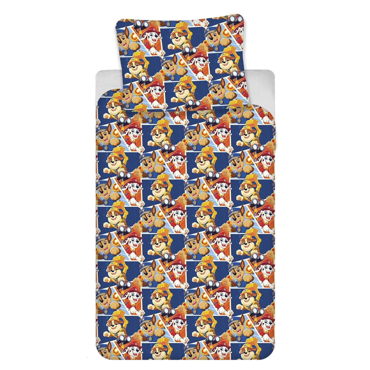 Paw Patrol sengetøj - Sengesæt med Marshall, Chase og Rubble - 100% bomuld