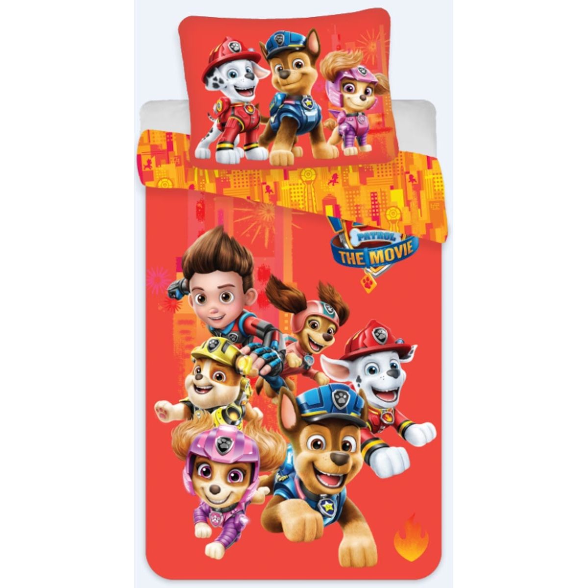 Paw Patrol sengetøj - Team Paw Patrol - Dynebetræk med 2 i 1 design - 100% bomulds sengesæt