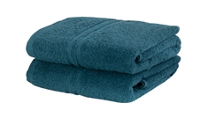 Gæstehåndklæde - 30x50 cm - Blå - 100% Bomulds håndklæde - Ekstra blødt