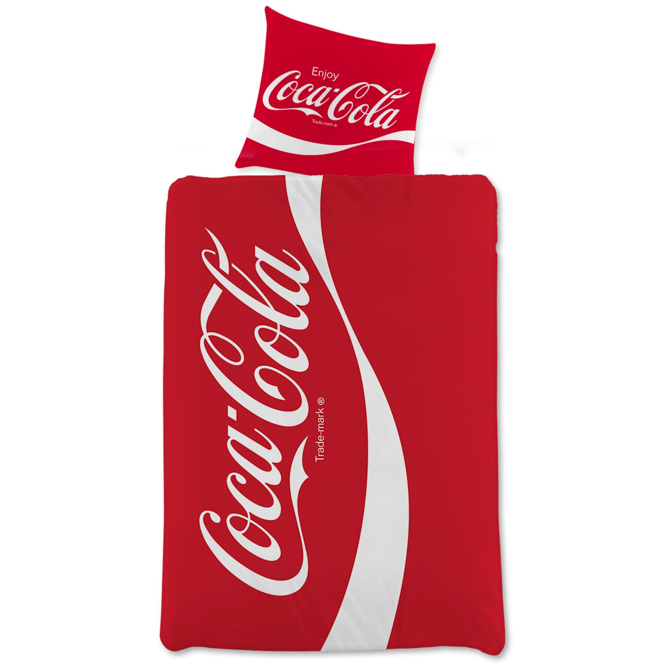 Coca Cola sengetøj - Sengelinned med 2 i 1 design - 100% bomulds sengesæt