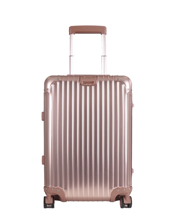 Billede af Håndbagage kuffert - Aluminiums kuffert - Rosa-guld - Luksuriøs trolley med TSA lås - 36 liter hos Shopdyner.dk