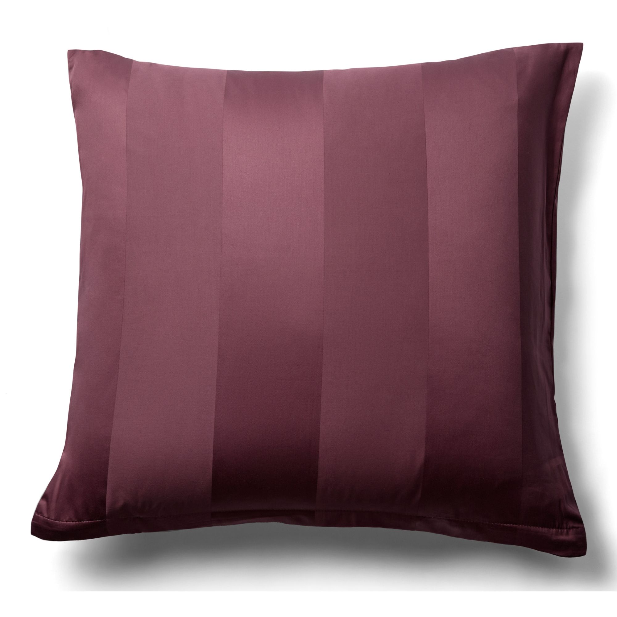 Luksus pudebetræk - 60x63 cm - Blommefarvet eksklusivt hovedpudebetræk i 100% bomuldssatin fra By Borg billede