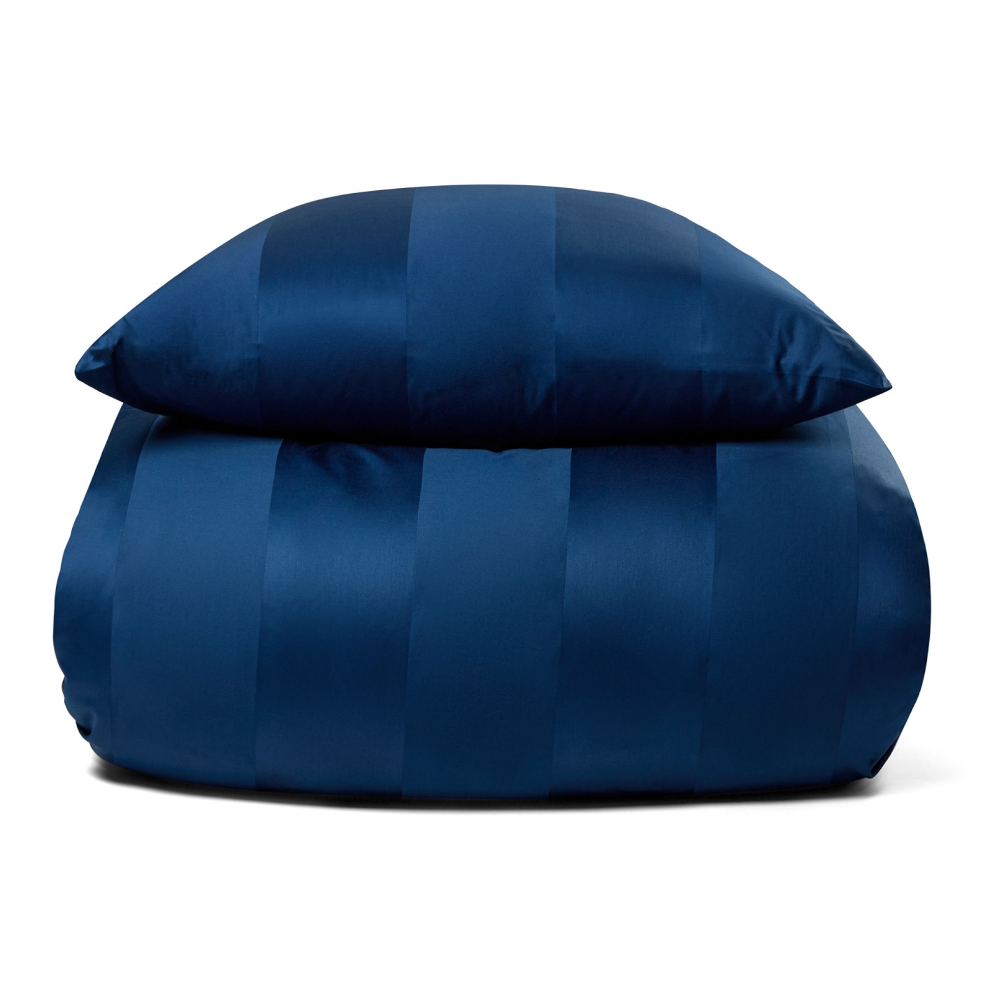 Luksus sengetøj - Blåt eksklusivt sengesæt i 100% bomuldssatin fra By Borg