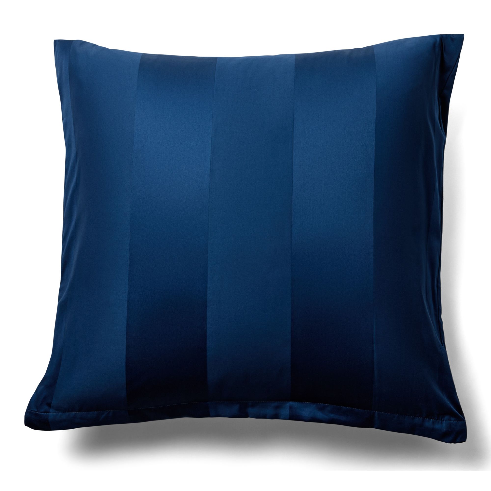 Luksus pudebetræk - 60x63 cm - Blåt eksklusivt hovedpudebetræk i 100% bomuldssatin fra By Borg billede