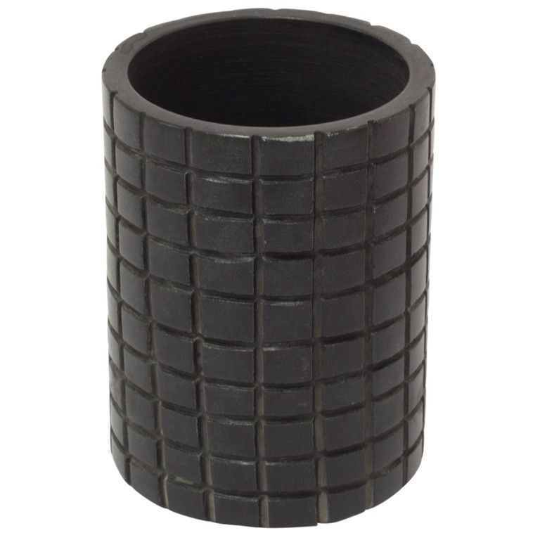 Tandbørstekrus i sort sten - Turiform - Solid - 11 x 8cm billede