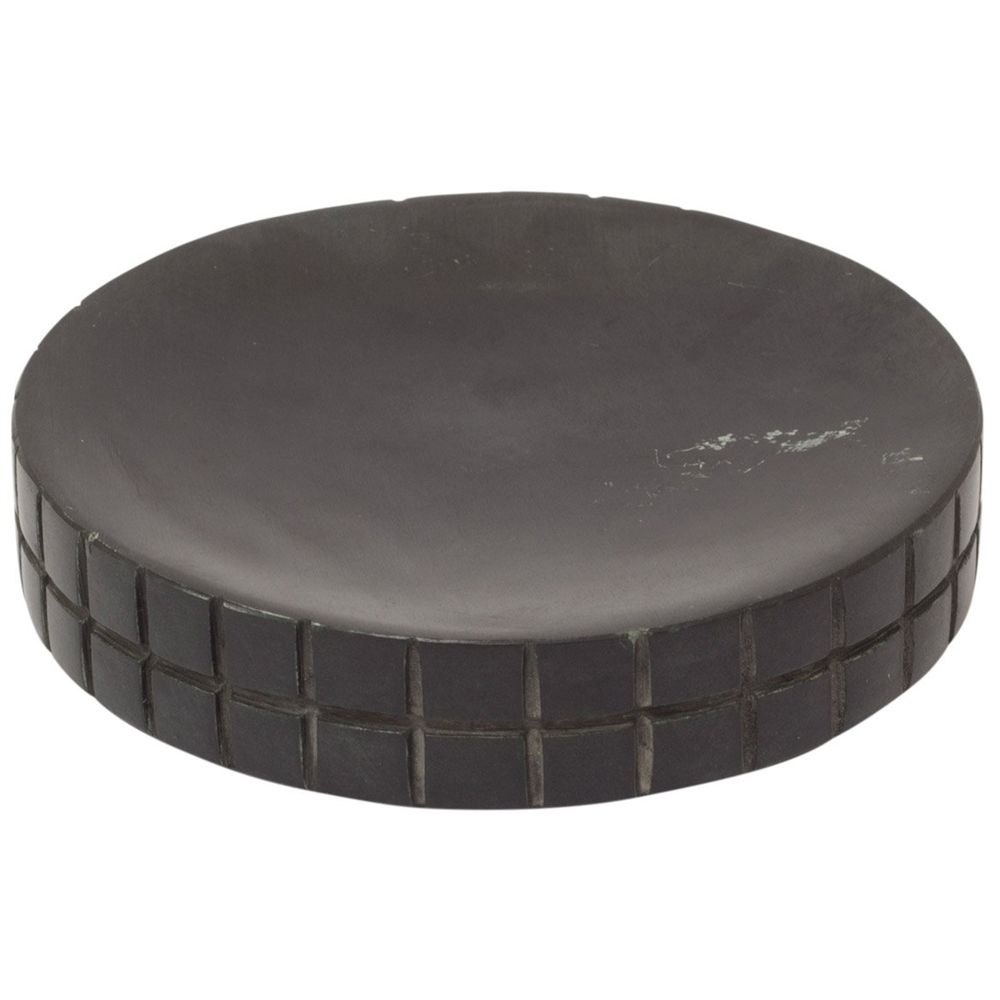 Sæbeskål - Sort sten - Turiform - Solid - 13x3 cm billede