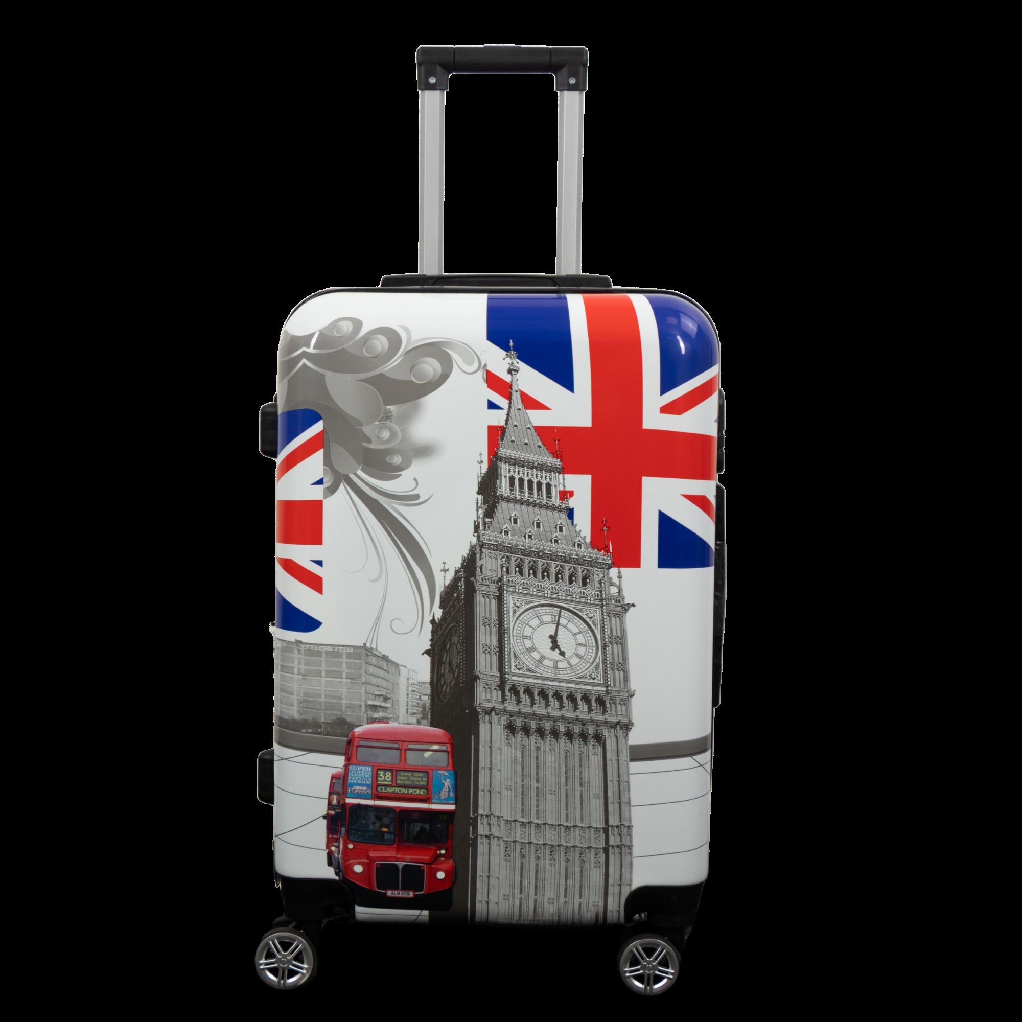 Stor kuffert - Hardcase kuffert med motiv - City of London - Eksklusiv letvægt kuffert billede