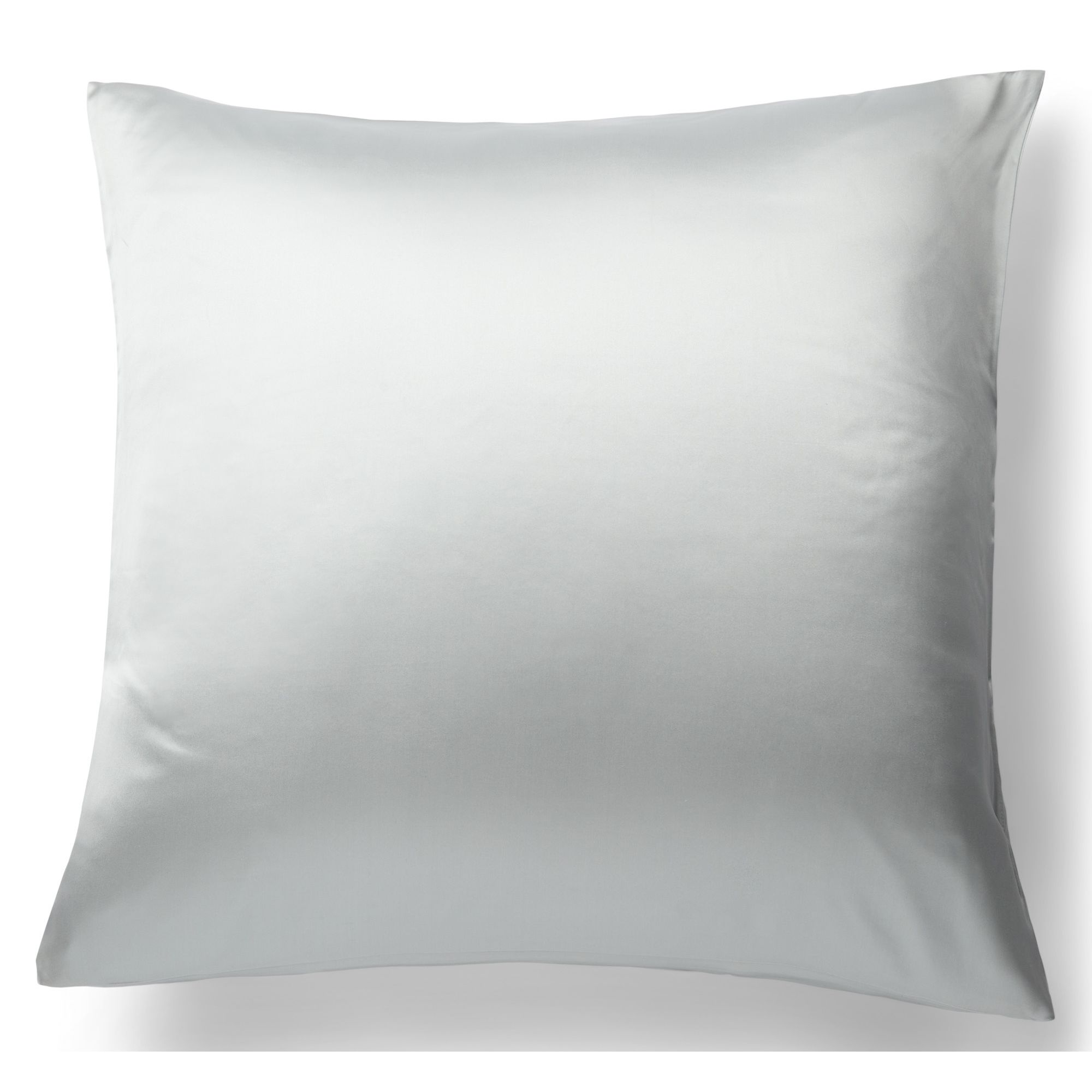 Silke pudebetræk 60x63 cm - Gråt pudebetræk - 100% morbærsilke - By Borg billede