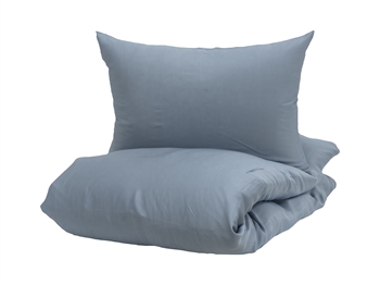 Billede af Turiform sengetøj - 140x220 cm - Enjoy blåt sengesæt - 100% Bambus sengetøj