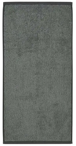 Marc O Polo - Badehåndklæde - 70x140 cm - Antracit og sølv/grå - 100% Bomuld - Luksus håndklæde 