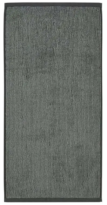 Marc O Polo - Badehåndklæde - 70x140 cm - Antracit og sølv/grå - 100% Bomuld - Luksus håndklæde (5714580959379)
