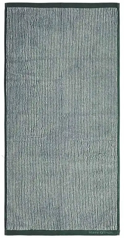Marc O Polo Badehåndklæde - 70x140 cm - Mørkegrøn og hvid - 100% Bomuld - Luksus håndklæde 