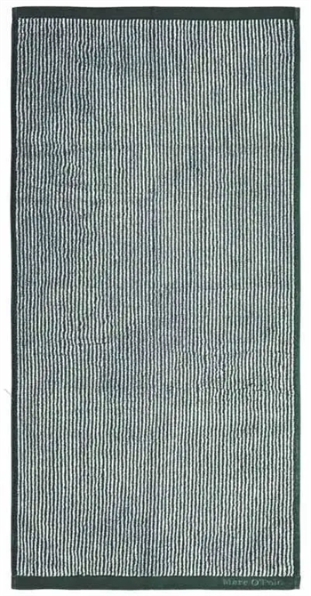 Billede af Marc O Polo Badehåndklæde - 70x140 cm - Mørkegrøn og hvid - 100% Bomuld - Luksus håndklæde