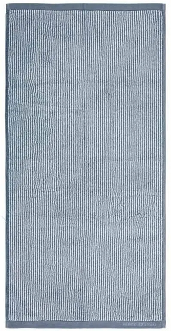 Billede af Marc O Polo Badehåndklæde - 70x140 cm - Blå og hvid - 100% Bomuld - Luksus håndklæde
