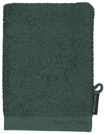 Billede af Luksus vaskehandske - 16x22 cm - Grøn - 100% Bomuld - Marc O Polo håndklæder på tilbud hos Shopdyner.dk