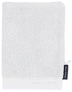 Luksus vaskehandske - 16x22 cm - Hvid - 100% Bomuld - Marc O Polo håndklæder på tilbud