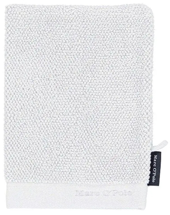 Billede af Luksus vaskehandske - 16x22 cm - Hvid - 100% Bomuld - Marc O Polo håndklæder på tilbud