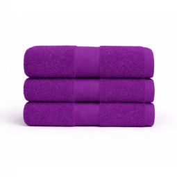 Bomulds håndklæde - 100% bomuld - Diamant - Lilla