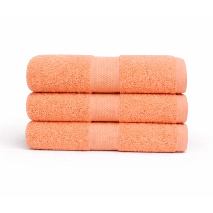 Bomulds håndklæde - 100% bomuld - Diamant - Orange