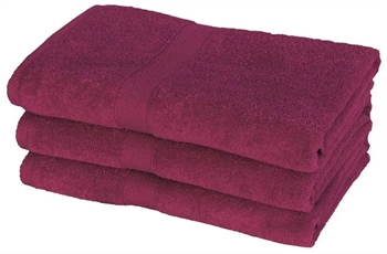 Billede af Badehåndklæde - 70x140 cm - Diamant - Aubergine - 100% Bomuld - Bløde bade håndklæder fra Egeria hos Shopdyner.dk