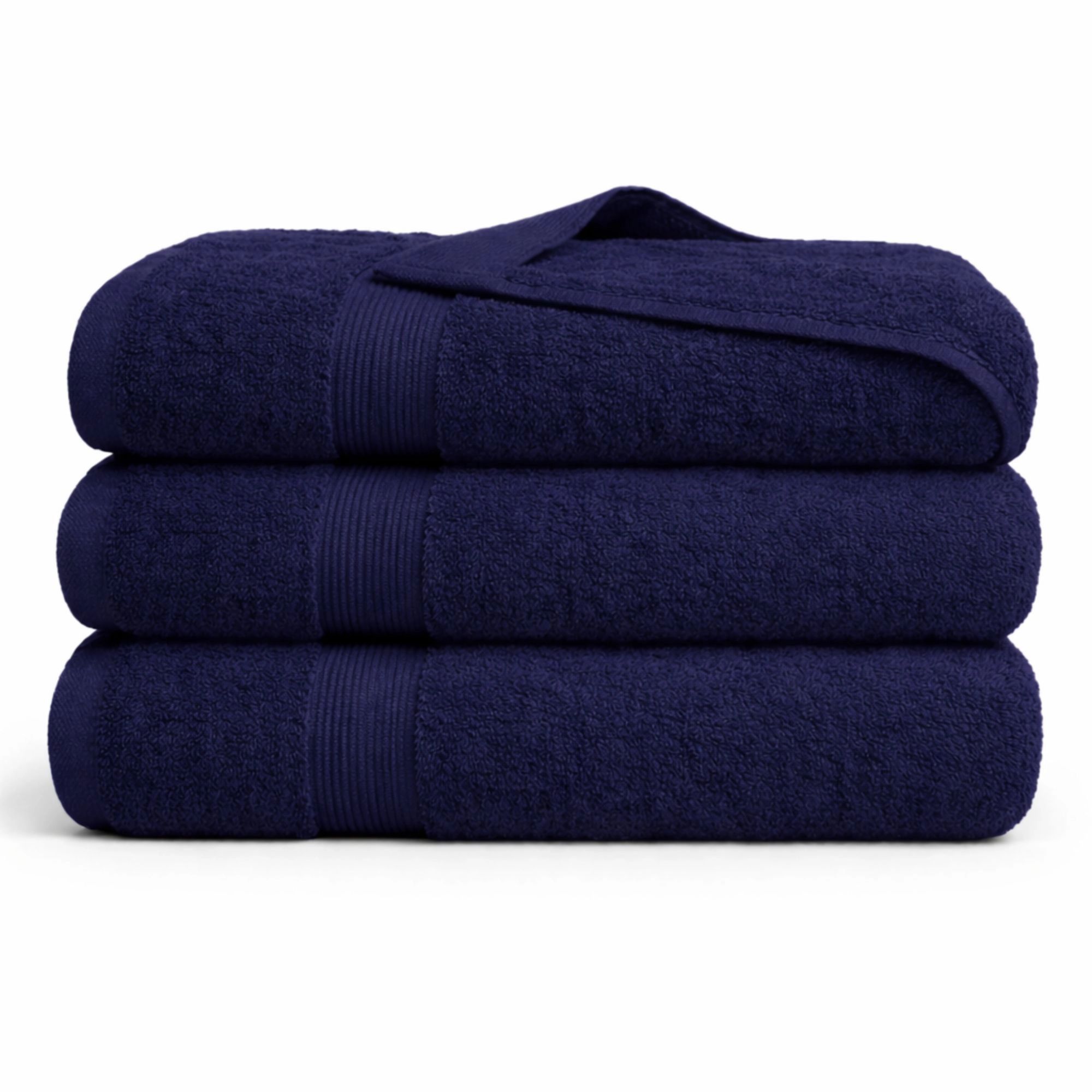 Bambus håndklæde - Badelagen 100x150 cm - Bambus/bomuld - Mørkeblå