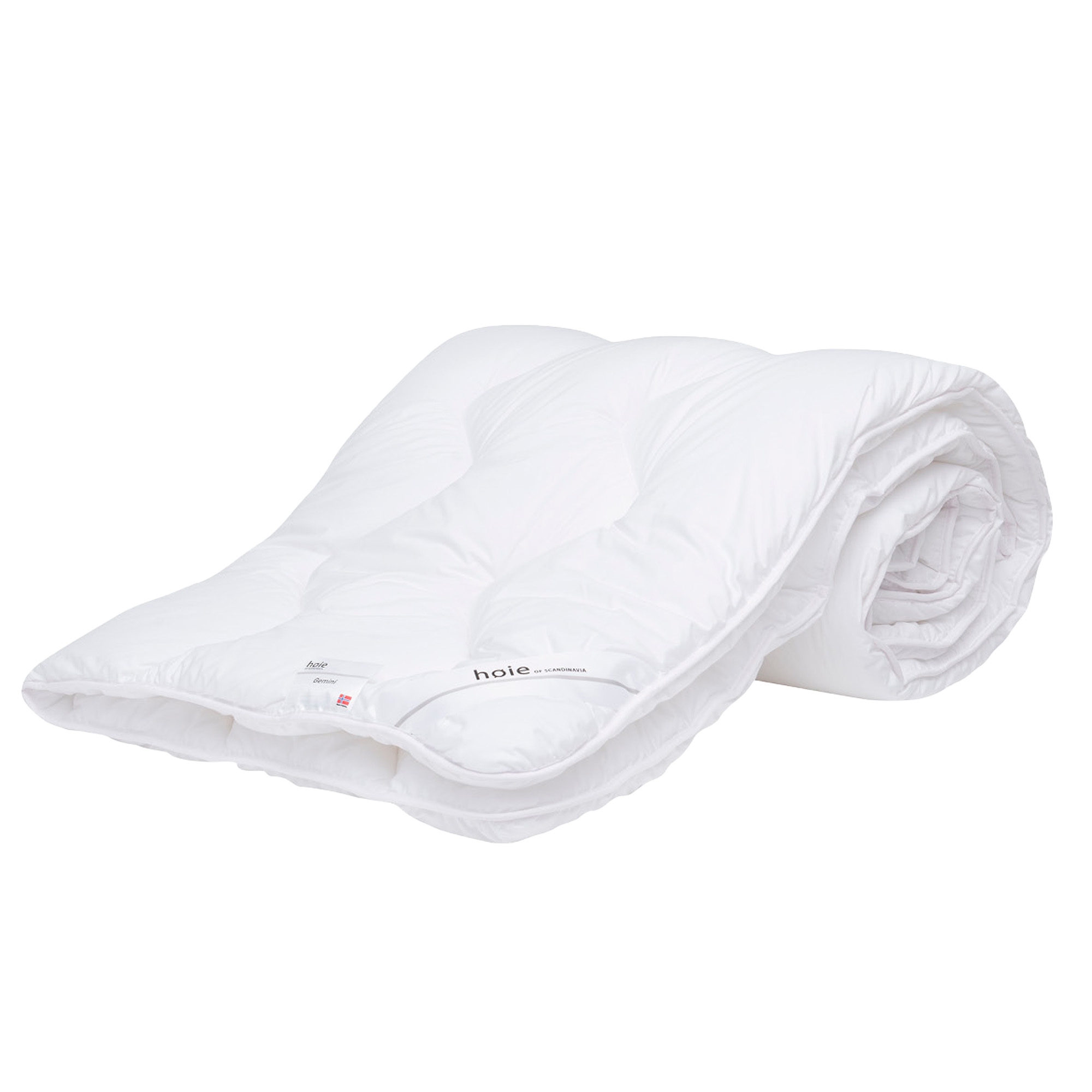 Helårsdyne 140x220 cm - Blød fiberdyne - Tyk dyne med let & luftigt fiberfyld - Høie dyne Gemini billede