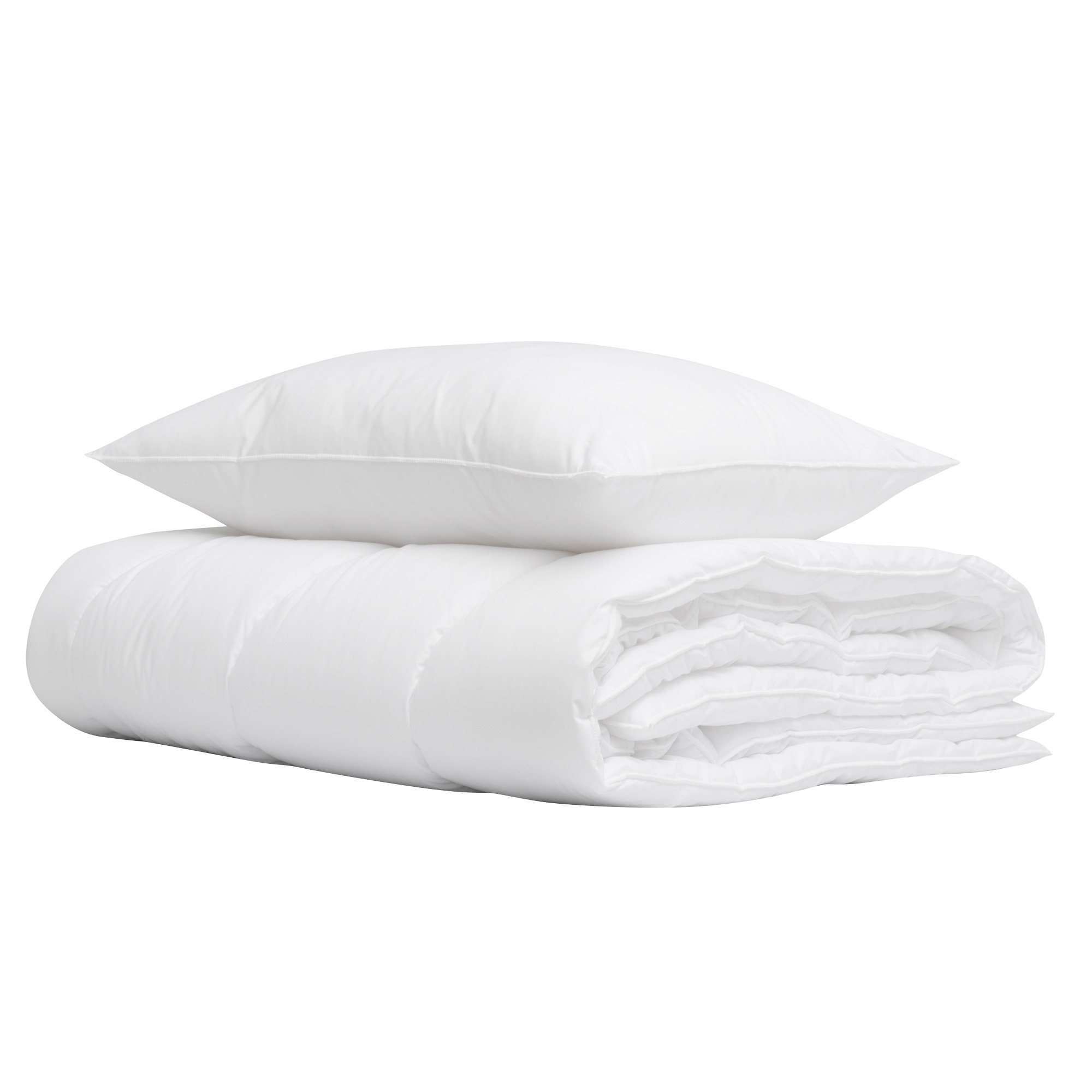 Dyne-pude sæt - 140x220 cm - Allergivenlig og praktisk sommer fiberdyne og pude - Komplett fra Høie Of Scandinavia billede