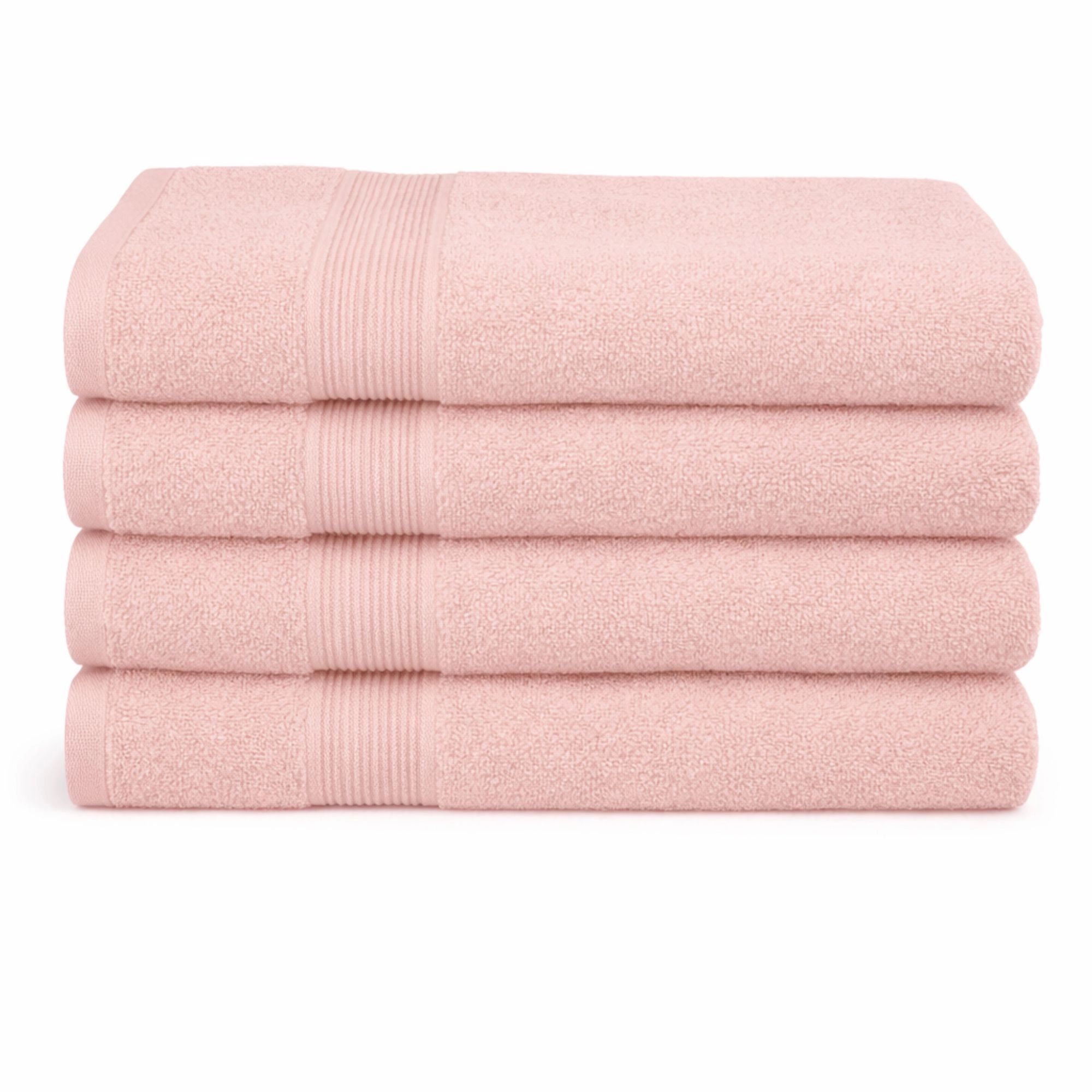 Bambus håndklæde - Badehåndklæde 70x140 cm - Bambus/bomuldsfrotté - Rosa