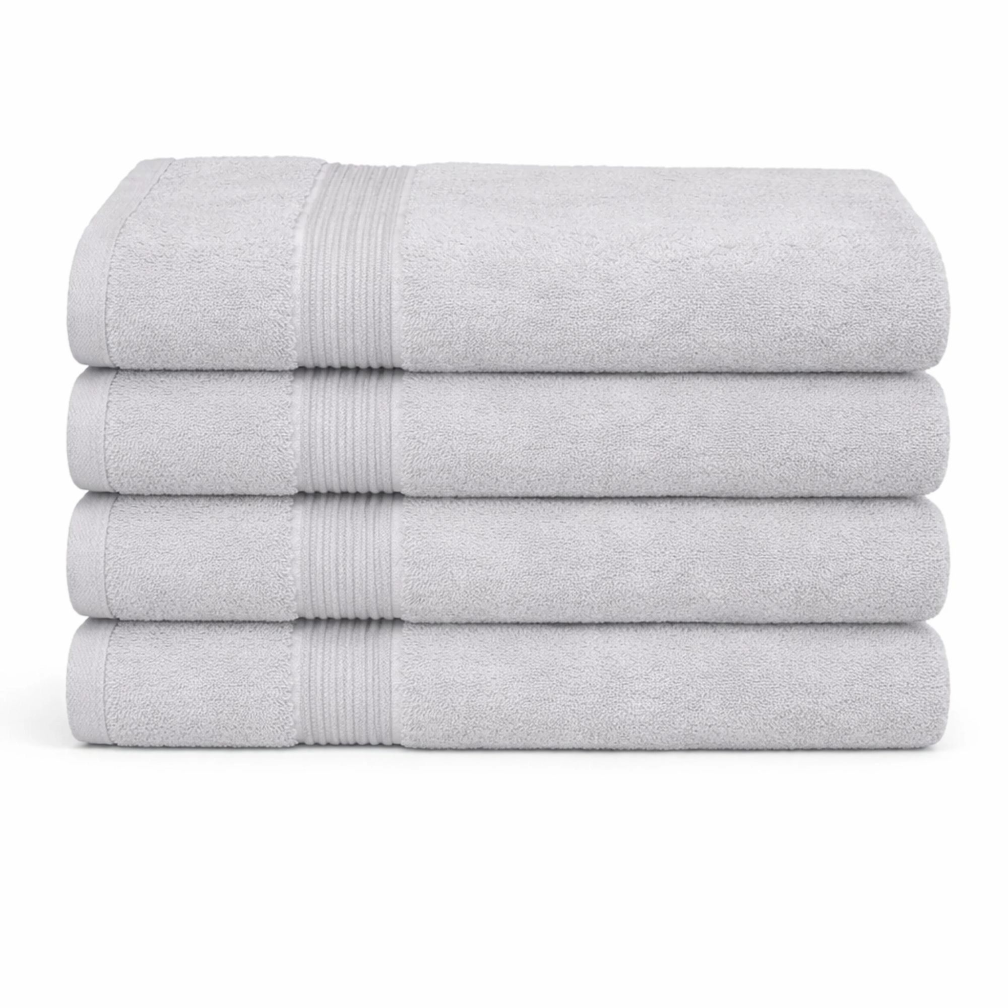 Bambus håndklæde - Badehåndklæde 70x140 cm - Bambus/bomuldsfrotté - Lysegrå