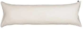 Billede af Pudebetræk 50x150 cm - Hvid - 100% ekstra fin bomuld - Høie
