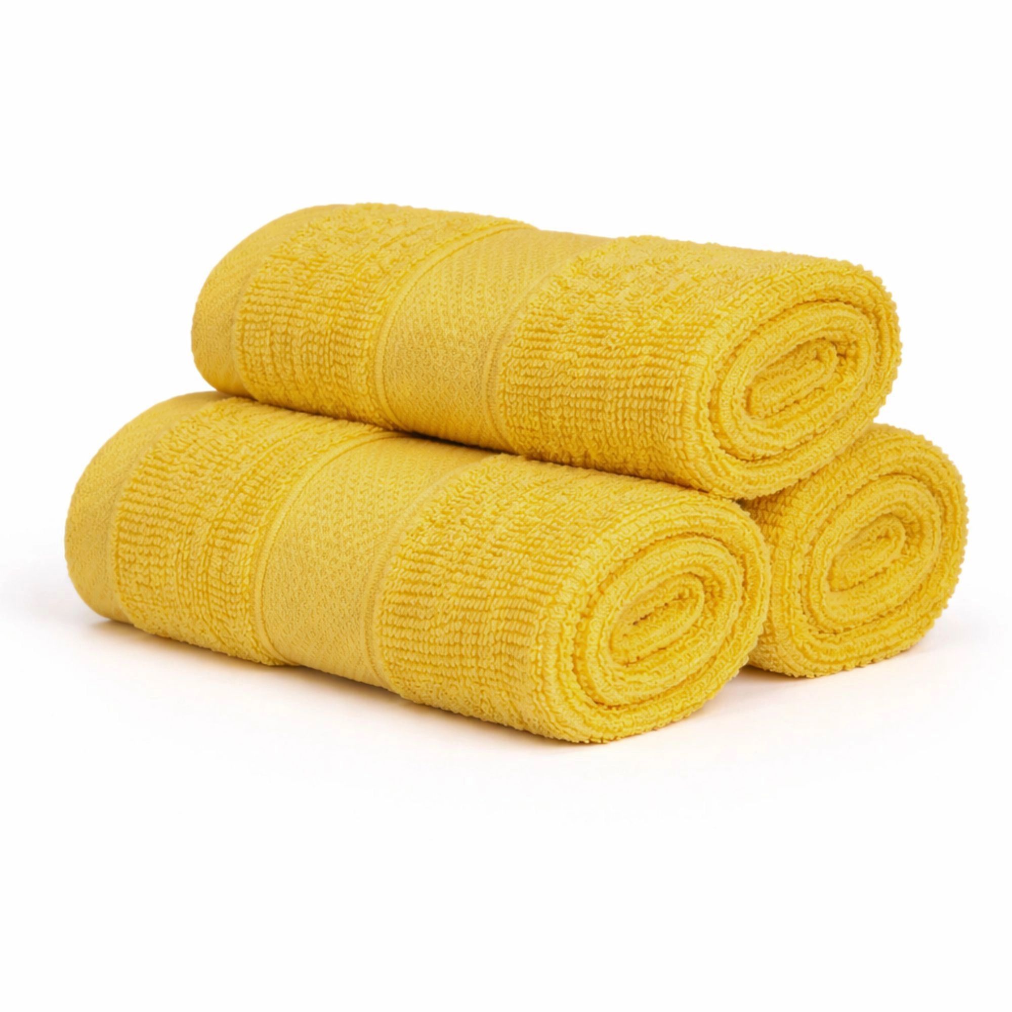 Bomulds vaskeklud - 100% bomuld - Vaskeklud 30x30 cm - Diamant - Gul billede