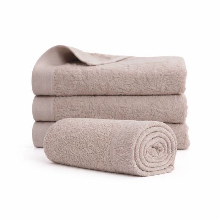 Bomulds håndklæde - 100% bomuld - 50x100 cm - Valmue - Rosa