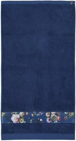 Essenza Fleur - Håndklæder - 60x110 cm - Blå - 100% bomuld - Håndklæder fra Essenza