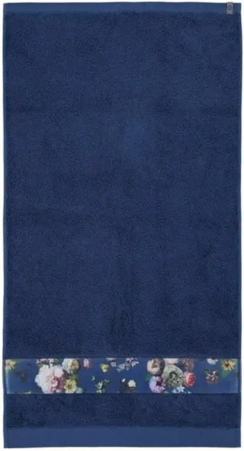 Billede af Essenza Fleur - Håndklæder - 60x110 cm - Blå - 100% bomuld - Håndklæder fra Essenza hos Shopdyner.dk